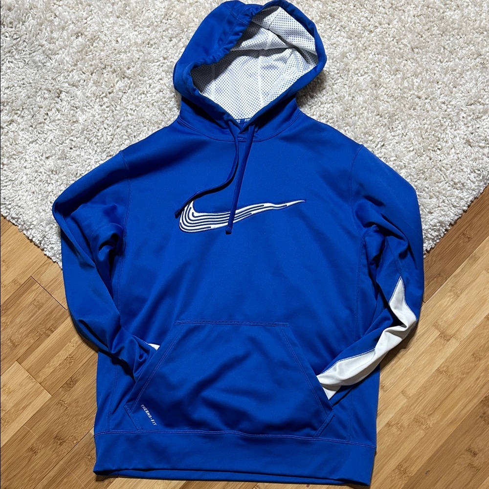 Nike Therma-Fit Men's Royal Blue Hoodie